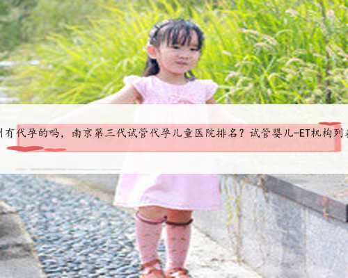 苏州有代孕的吗，南京第三代试管代孕儿童医院排名？试管婴儿-ET机构列表？